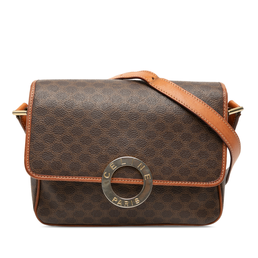 Pre-Loved Celine Macadam Coated Canvas Crossbody